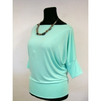 Bluzka Emma z dekoltem łódka i rękawem kimono